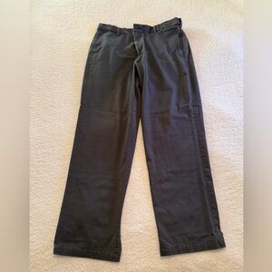 Dockers Relaxed Fit Khaki Pants 36x34 Dark Gray